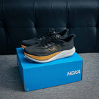 HOKA Mach 6 "Black/Gold" Low-Top Performance Running Sneakers
