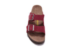 Birkenstock Arizona (Burgundy / Maroon Suede)