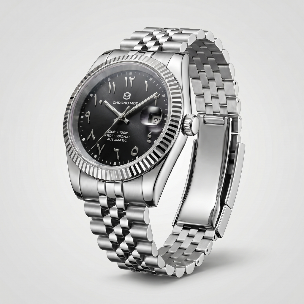 Classic Date – Black Arabic Dial Professional