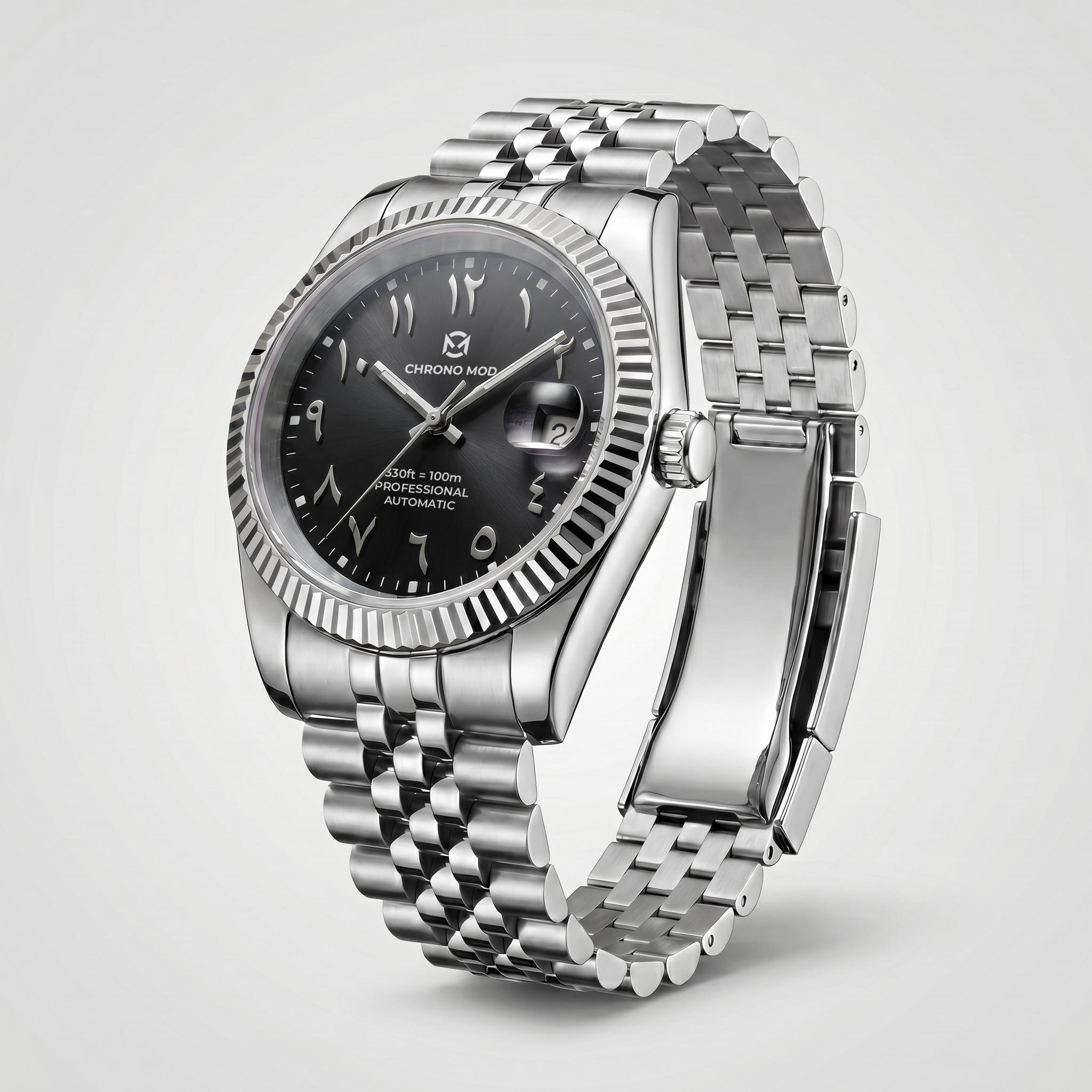 Classic Date – Black Arabic Dial Professional