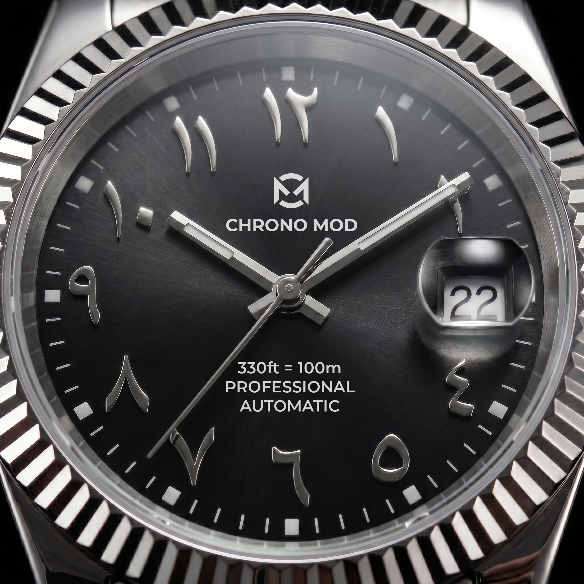 Classic Date – Black Arabic Dial Professional