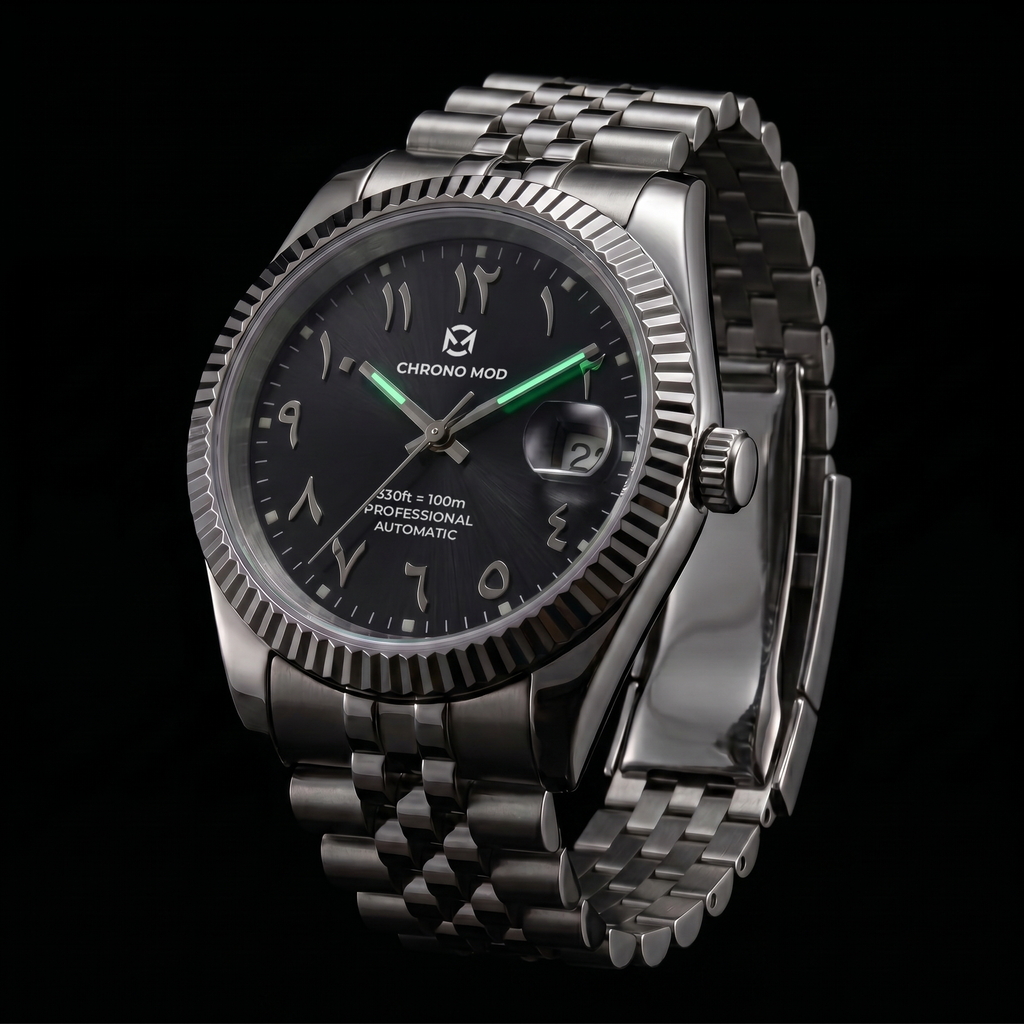 Classic Date – Black Arabic Dial Professional