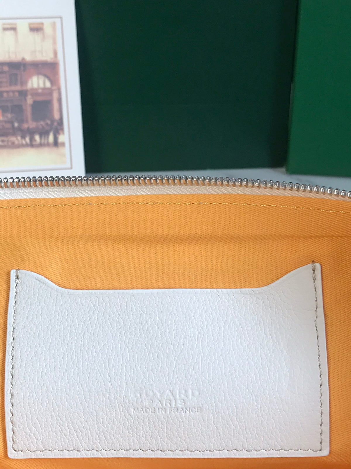 SÉNAT MGM POUCH 40 IN WHITE GOYARDINE CANVAS