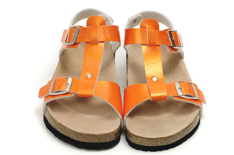 Birkenstock Lindan Sandal Orange Patent