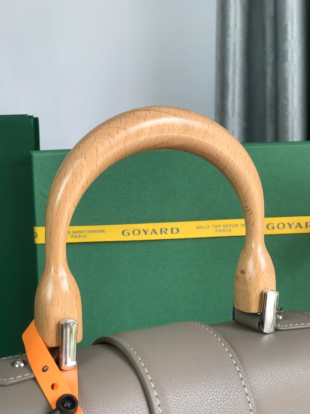 SAÏGON PM BAG 28 IN GREY GOYARDINE CANVAS AND CALFSKIN