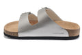 Birkenstock Arizona (Silver Metallic Snake-Embossed Birko-Flor)