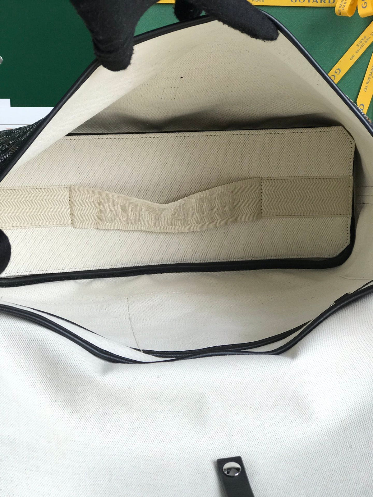 CITADIN MESSENGER BAG 39 IN BLACK GOYARDINE CANVAS