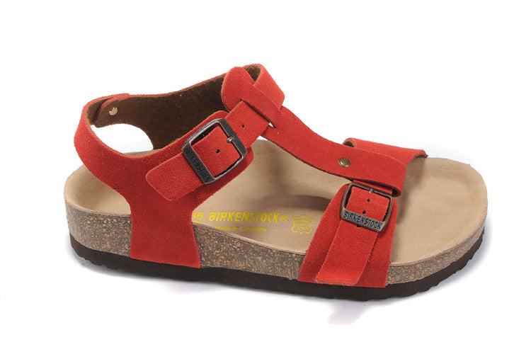 Birkenstock Lindan Sandal Red Suede