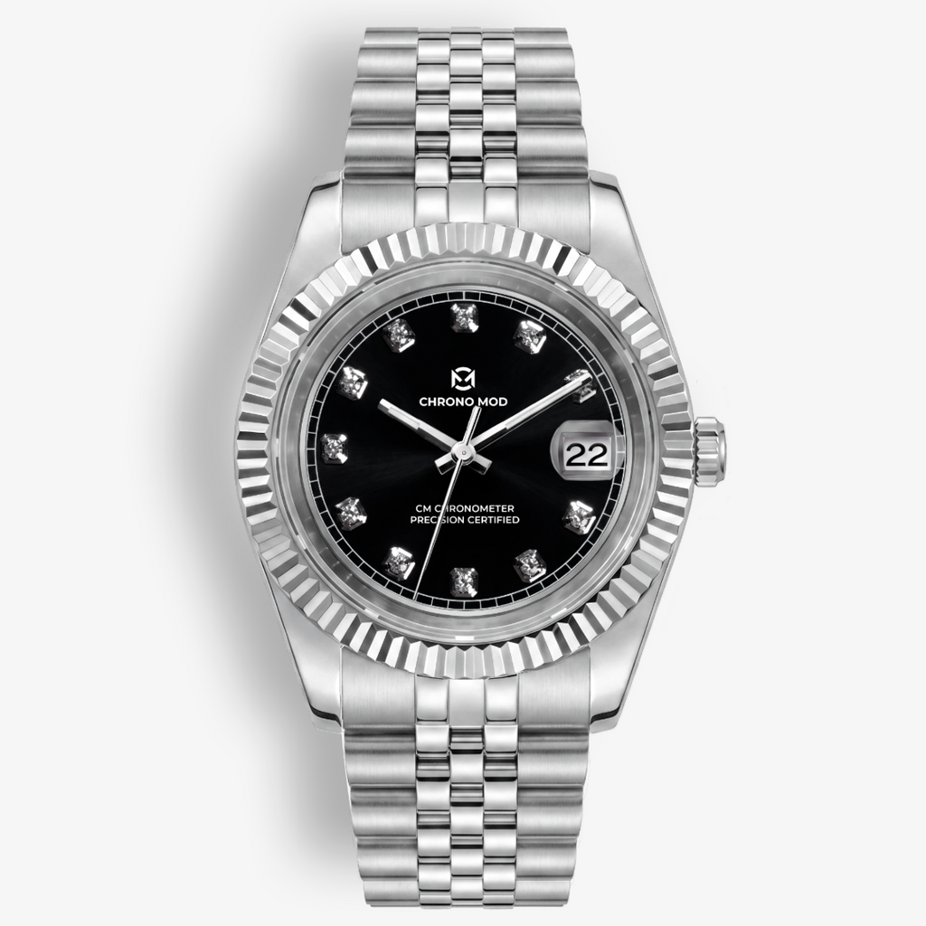 Classic Date – Black Oyster Gem Dial