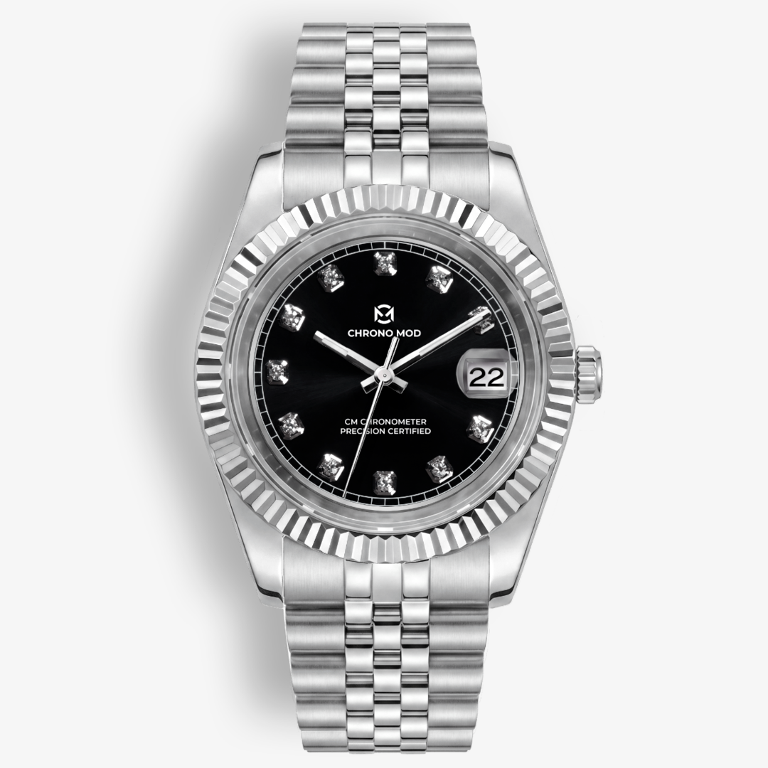 Classic Date – Black Oyster Gem Dial