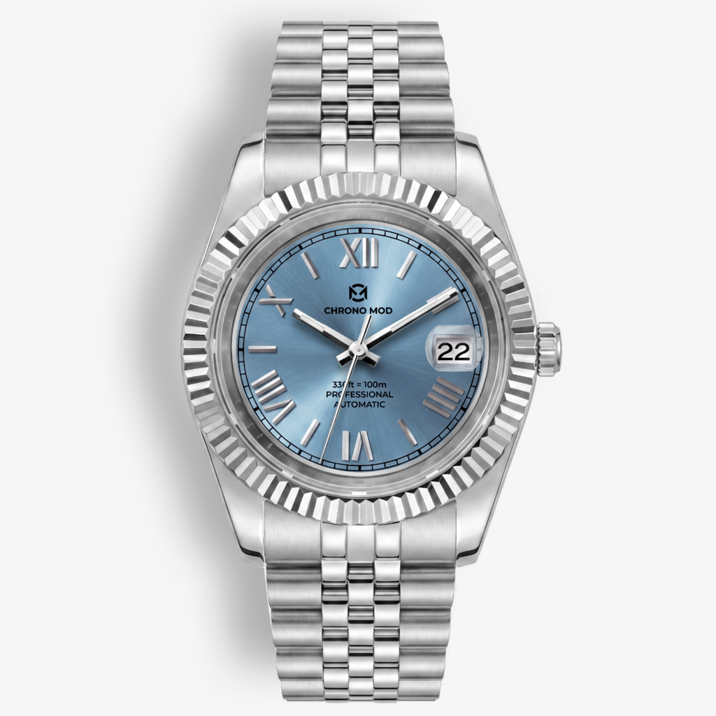 Classic Date – Light Blue Roman Dial