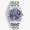Classic Date – Sky Blue Arabic Dial