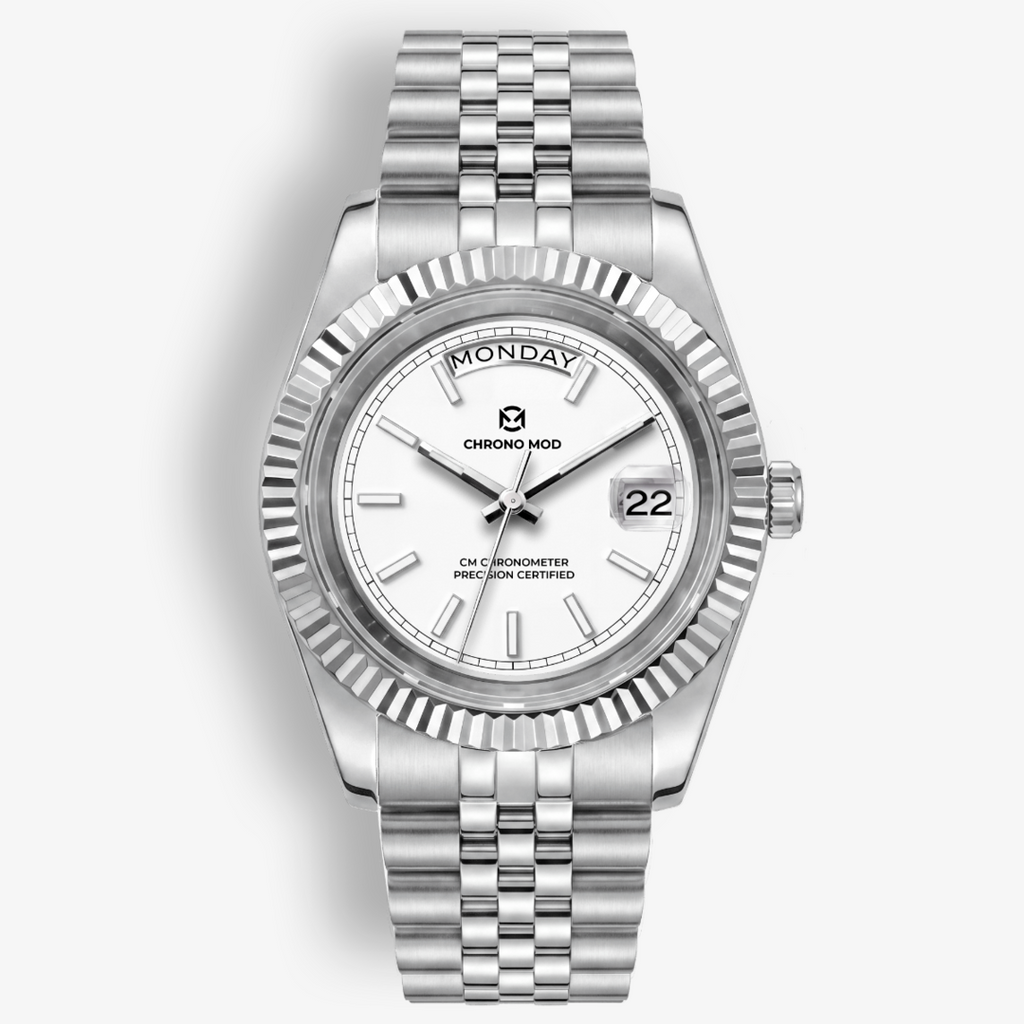 Classic Date – White Day-Date Sunburst