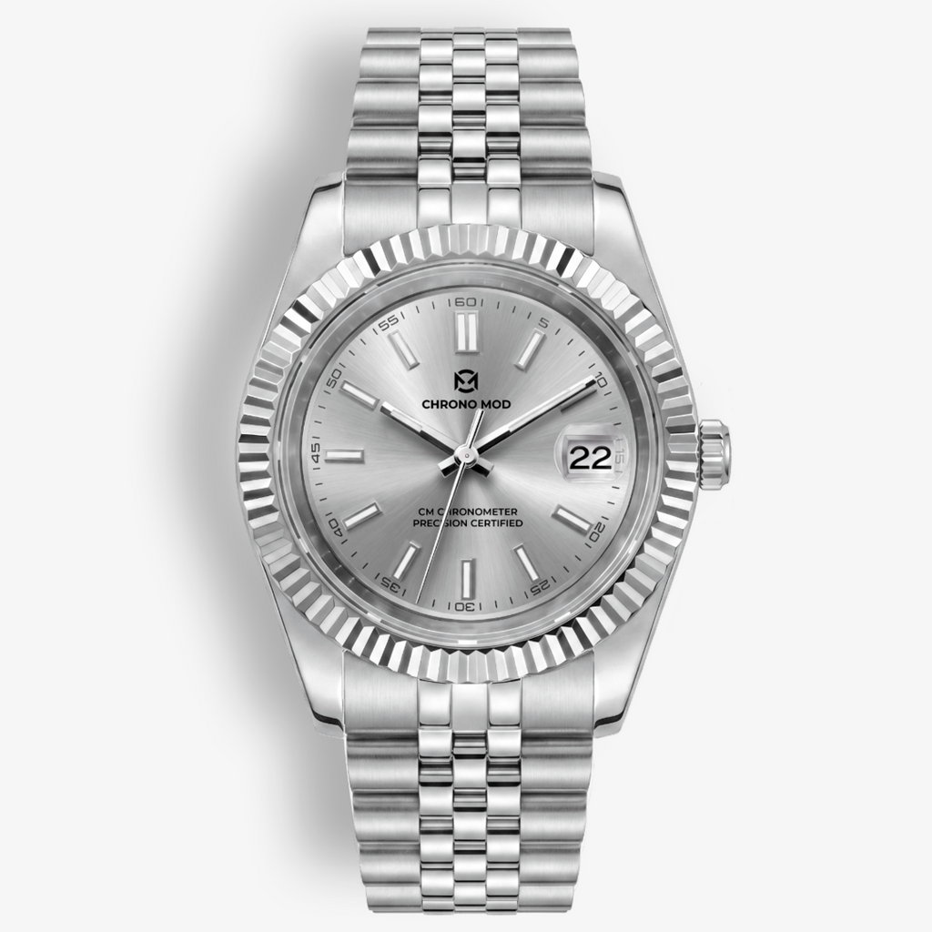 Classic Date – White Sunburst Dial