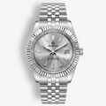 Classic Date – White Sunburst Dial
