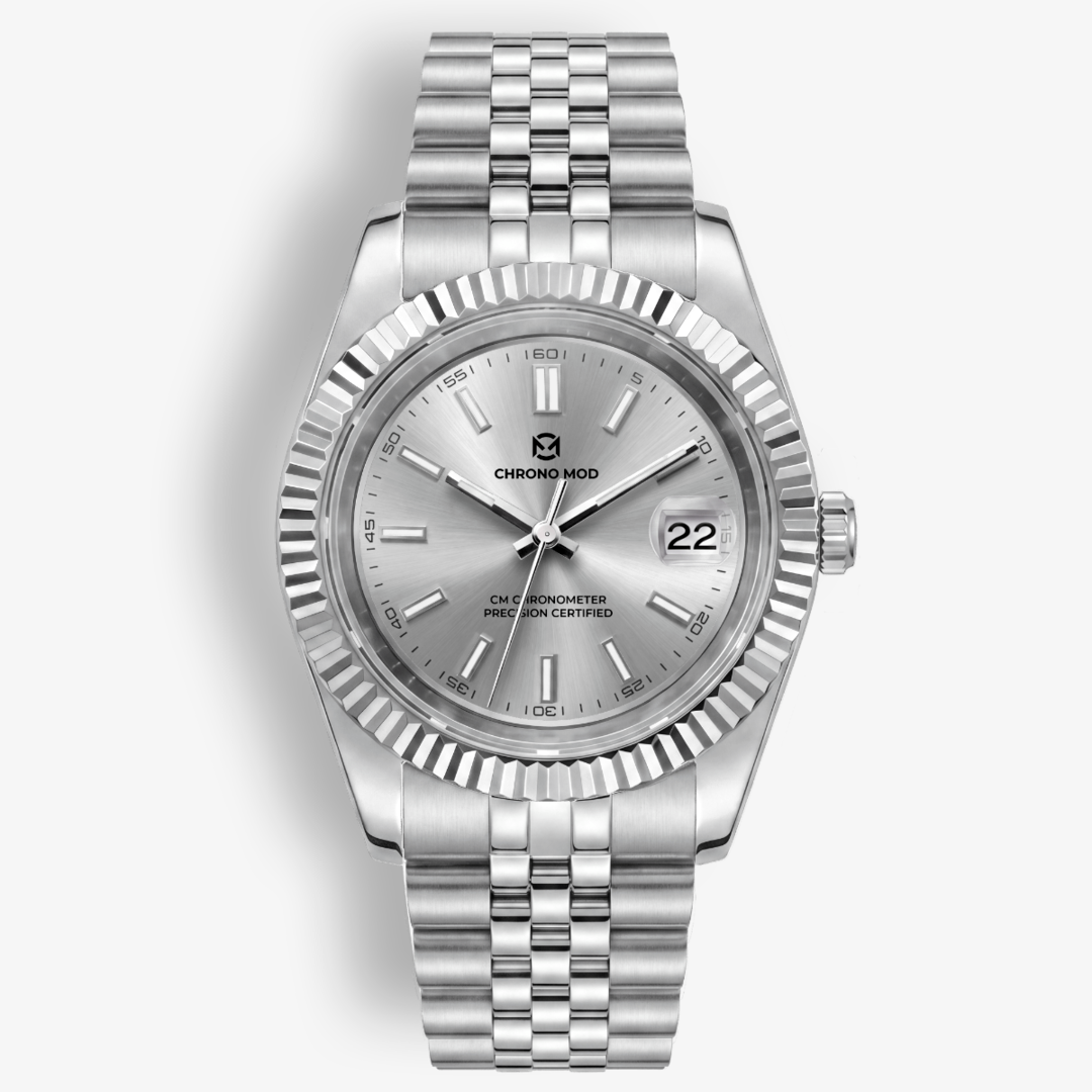 Classic Date – White Sunburst Dial