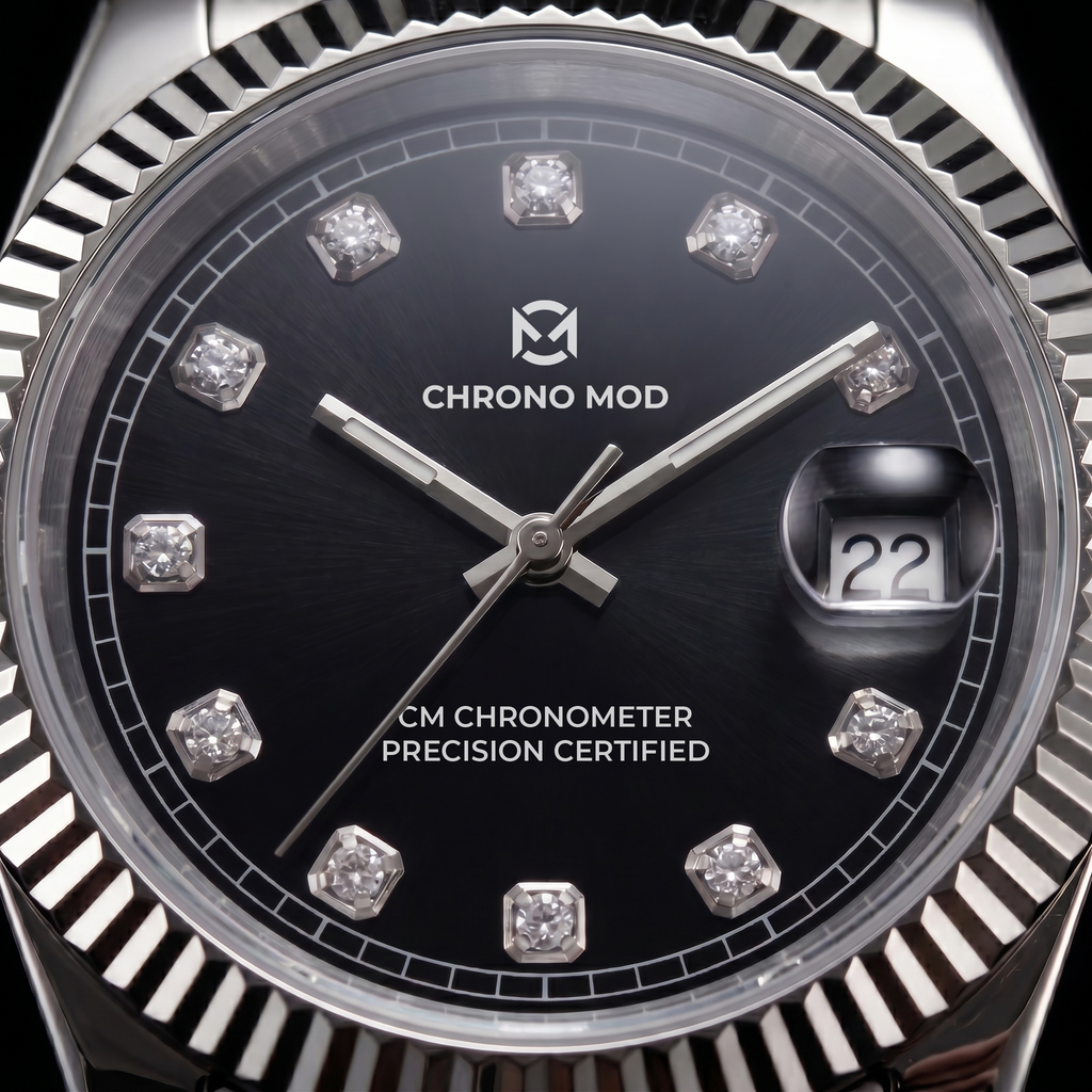 Classic Date – Black Oyster Gem Dial