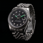 Classic Date – Black Oyster Gem Dial