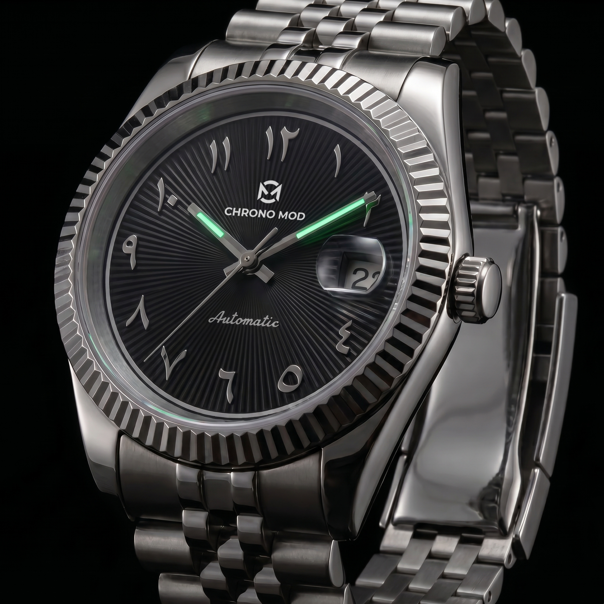 Classic Date – Black Arabic Dial
