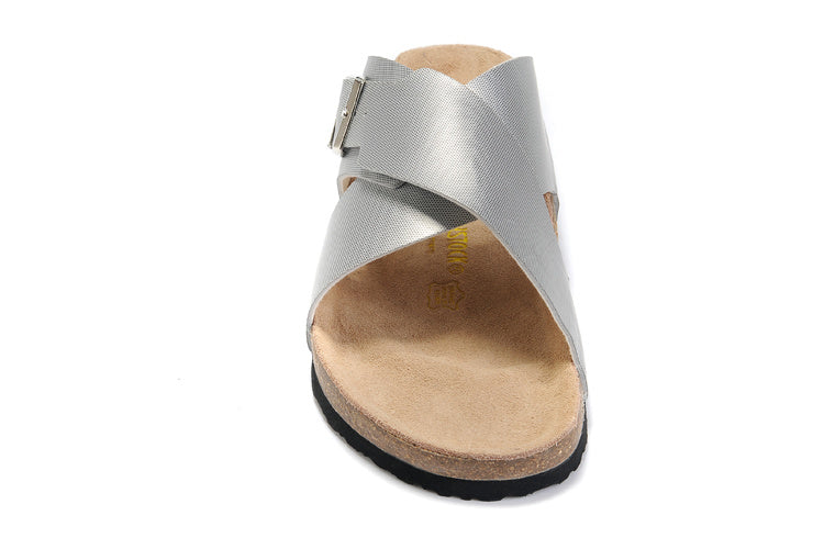 Birkenstock Siena Sandal Silver Textured