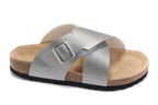 Birkenstock Siena Sandal Silver Textured