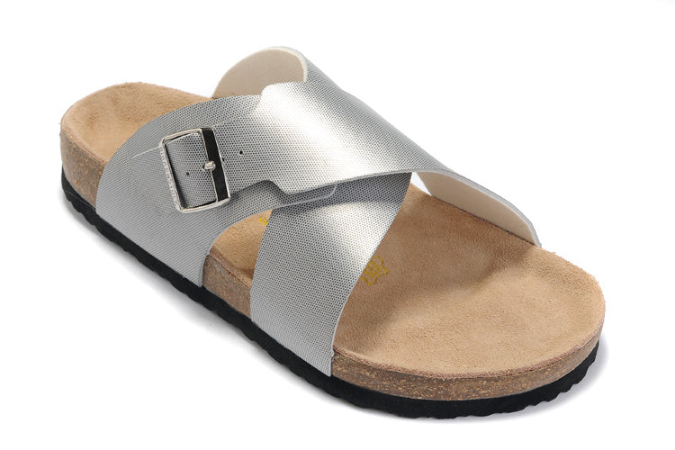 Birkenstock Siena Sandal Silver Textured