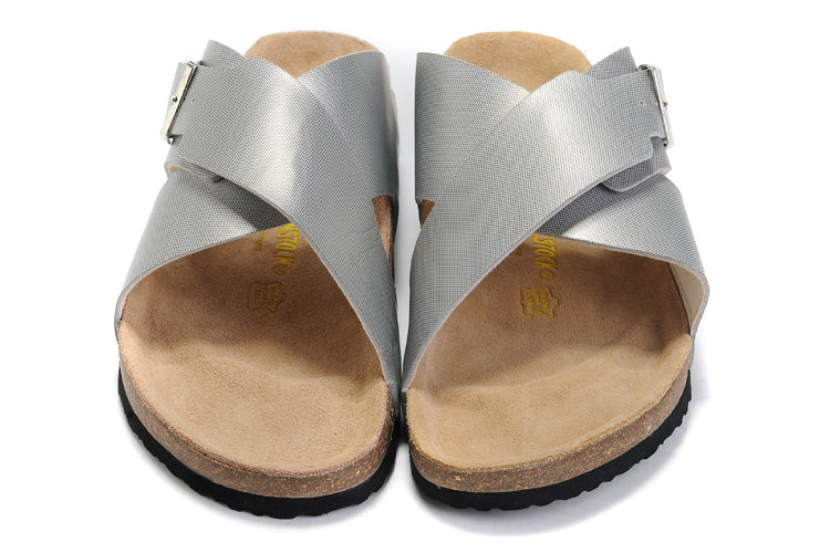 Birkenstock Siena Sandal Silver Textured