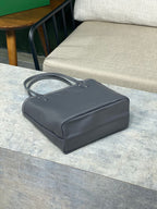 ANJOU MINI BAG 20 IN GREY GOYARDINE CANVAS AND CALFSKIN