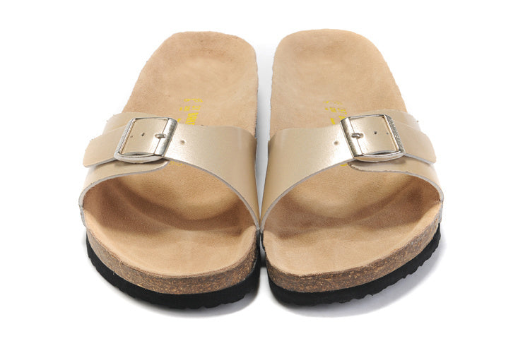 Birkenstock Madrid Slide Sandal Light Gold