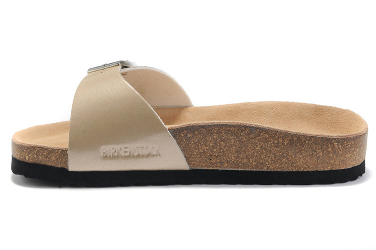 Birkenstock Madrid Slide Sandal Light Gold