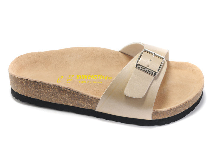 Birkenstock Madrid Slide Sandal Light Gold