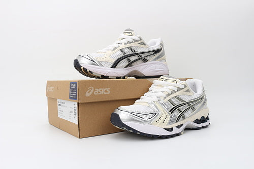 ASICS Women's GEL-Kayano 14 "White / Midnight" (Cream Navy Edition)