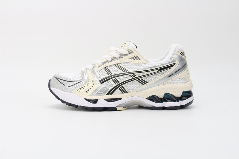 ASICS Women's GEL-Kayano 14 "White / Midnight" (Cream Navy Edition)