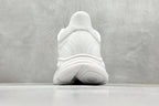 HOKA Clifton 10 Triple White Cushioned Road Running Sneakers