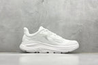 HOKA Clifton 10 Triple White Cushioned Road Running Sneakers