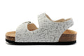 Birkenstock Milano White Marble Print
