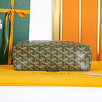 CAP-VERT PM BAG 22 IN WOODLAND GREEN GOYARDINE CANVAS