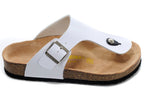 Birkenstock Gizeh Birko-Flor White Thong Sandals