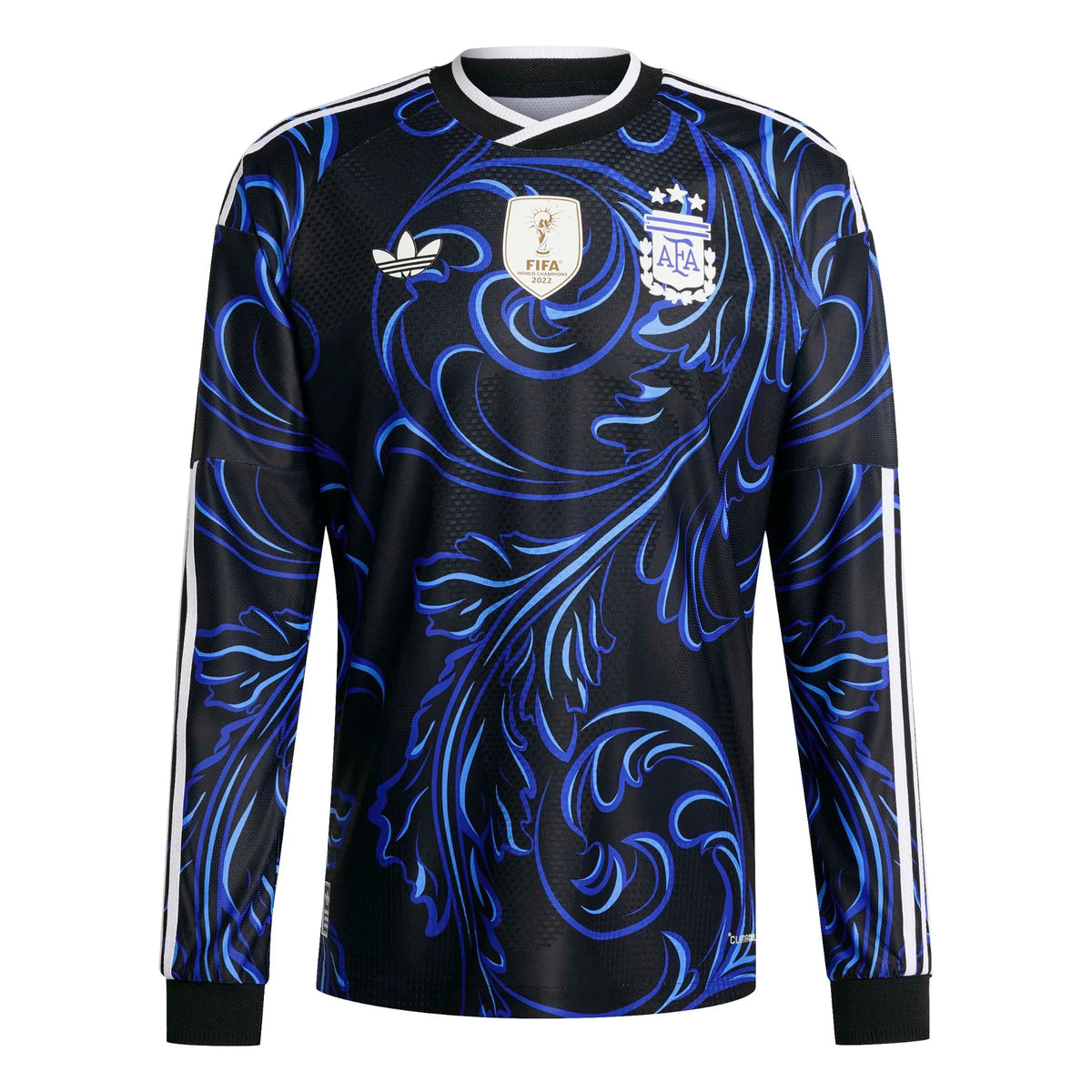 adidas 2026 Argentina Men's Authentic Away Long-Sleeve Soccer Jersey （Custom）