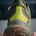HOKA "Olive Green/Lime" Zip-Up Low-Top Trail & Lifestyle Sneakers