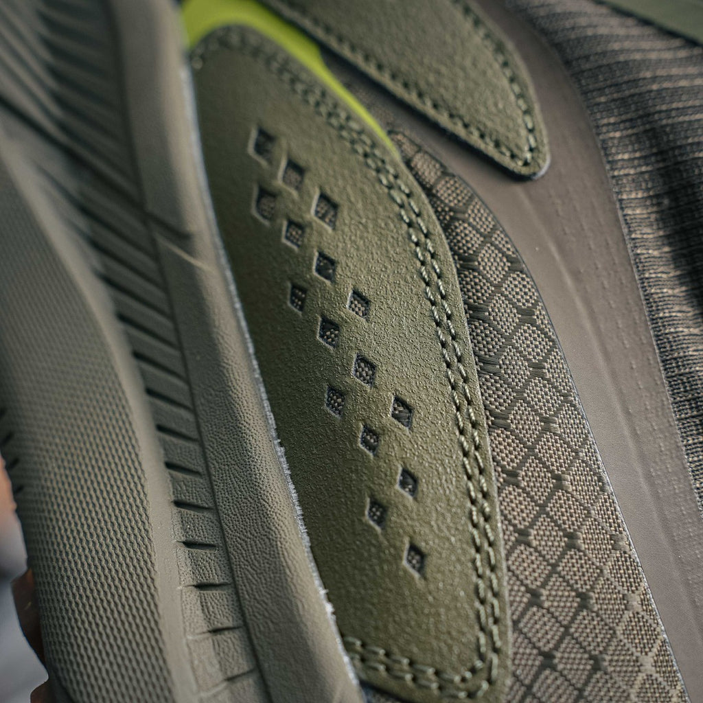 HOKA "Olive Green/Lime" Zip-Up Low-Top Trail & Lifestyle Sneakers