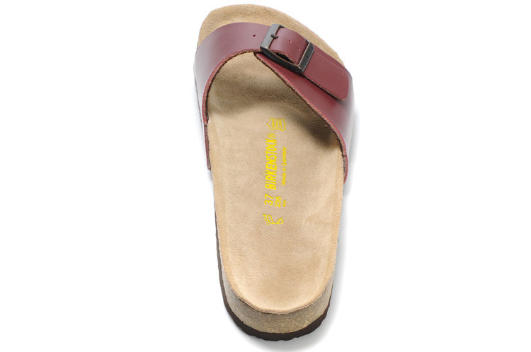 Birkenstock Madrid Slide Sandal Maroon