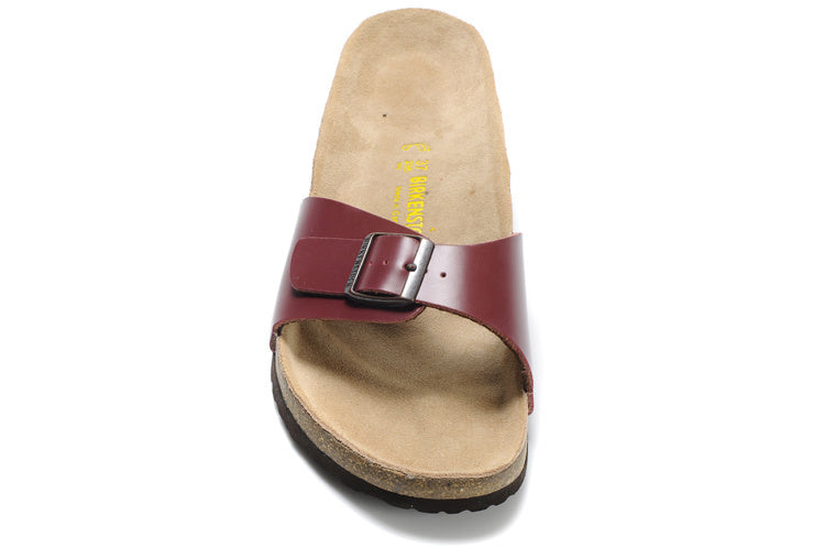 Birkenstock Madrid Slide Sandal Maroon