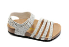 Birkenstock Salinas Sandal White Crackle Textured