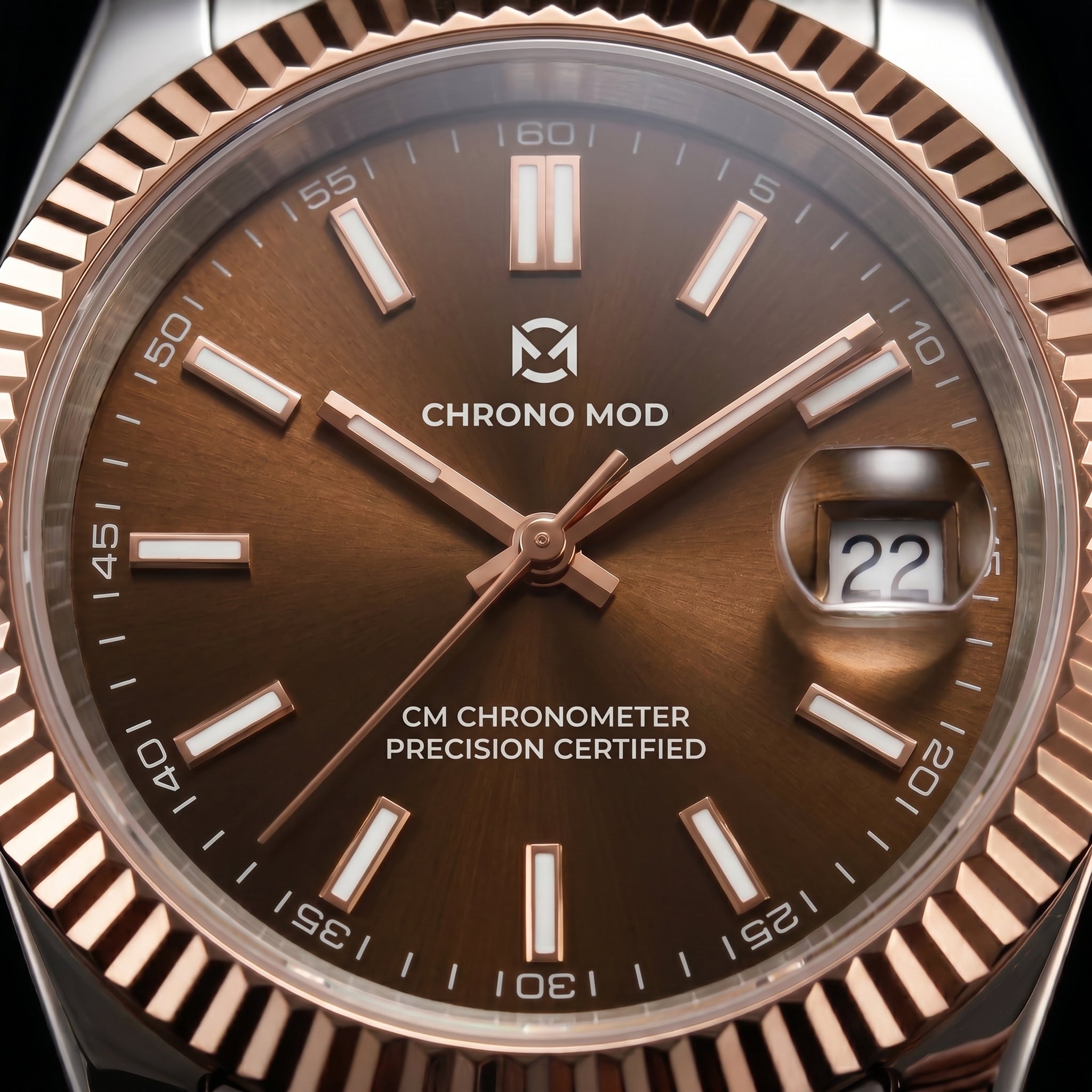Classic Date – Chocolate Sunburst Dial