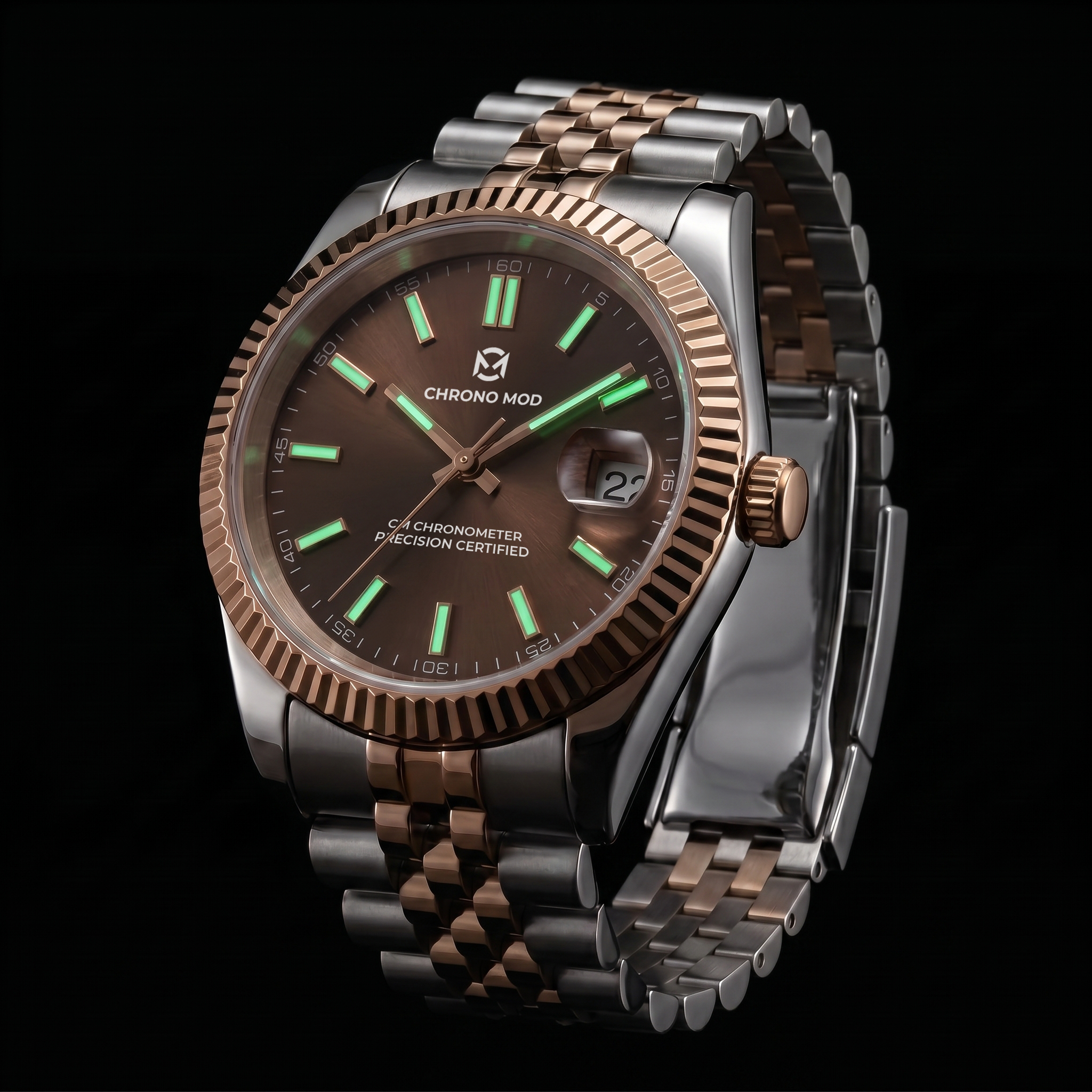 Classic Date – Chocolate Sunburst Dial