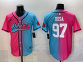 Men's San Francisco 49ers Nick Bosa #97 Pink/Blue Game Jersey