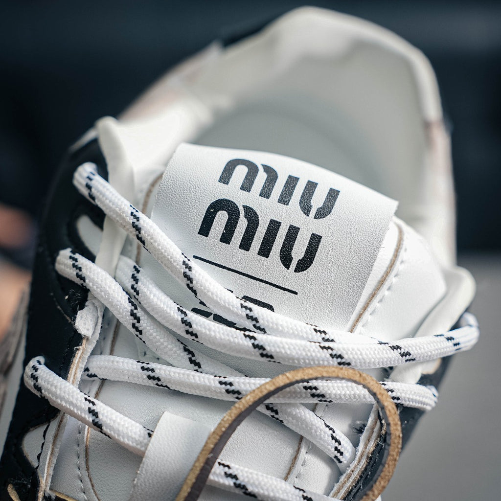 New Balance x Miu Miu 530 SL "Deco Calf Leather Black / White"