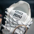 New Balance x Miu Miu 530 SL "Deco Calf Leather Black / White"