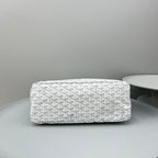 HOBO BOHÈME 34 IN WHITE GOYARDINE CANVAS AND CALFSKIN